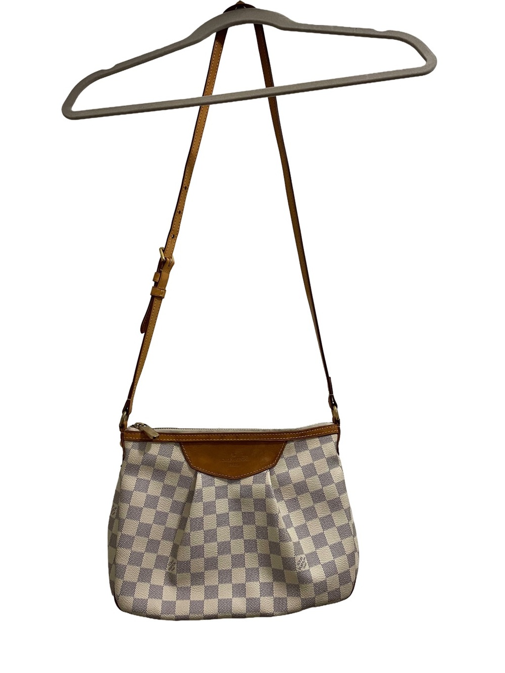 Louis Vuitton Siracusa PM White Azur Crossbody Bag - Picture 10 of 12